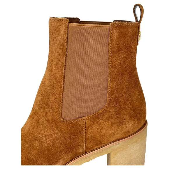 Lauren Ralph Lauren Marianna Tan Suede Leather Womens Ankle Boots Size 5.5M - Picture 10 of 13